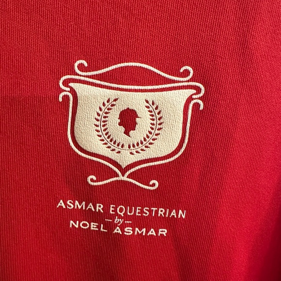Asmar Equestrian Sustainable logo tee riding shirt Red XL - Picture 4 of 4